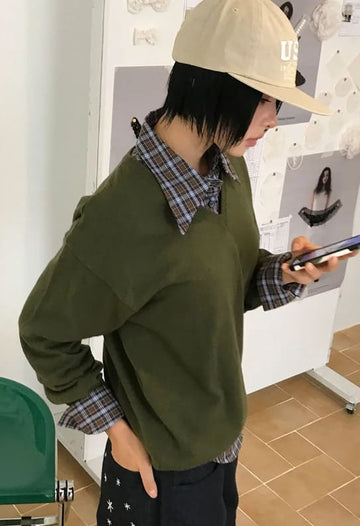 (WOOL) SEASONAL V-NECK KNIT